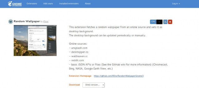 Bing Wallpaper - GNOME Shell Extensions
