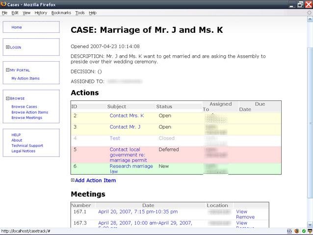 CaseTracker (Case Management System)
