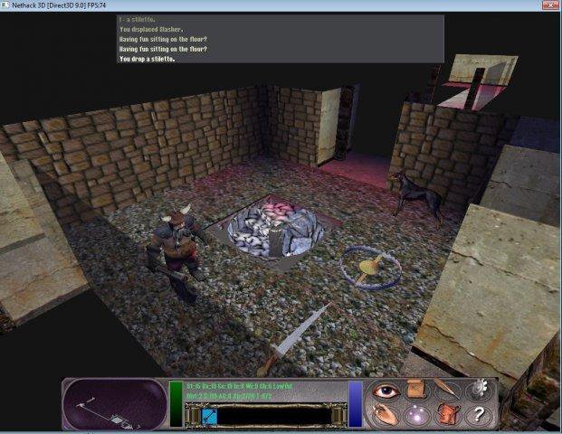 Nethack_3D to run in Windows online over Linux online