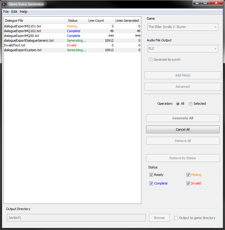 Silent Voice Generator to run in Windows online over Linux ...