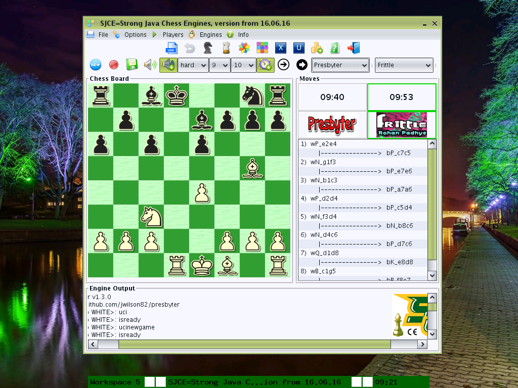 Strong Java Chess Engines Game to run in Windows online over Linux online