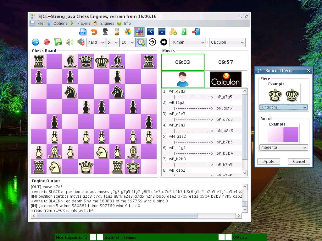 Strong Java Chess Engines Game to run in Windows online over Linux online
