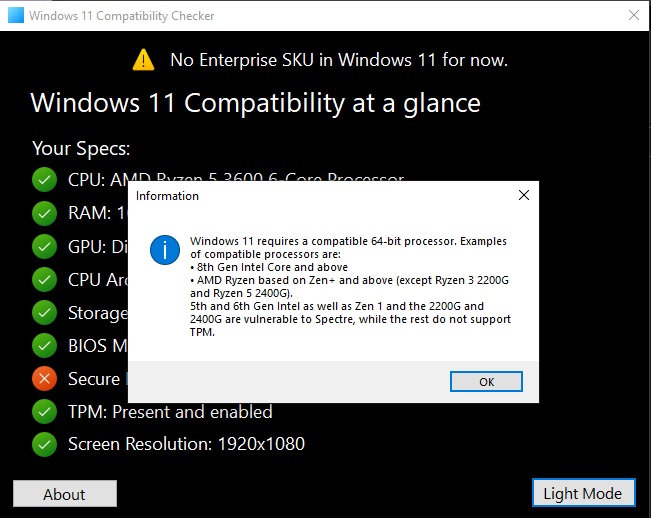 Windows 11 Compatibility checker