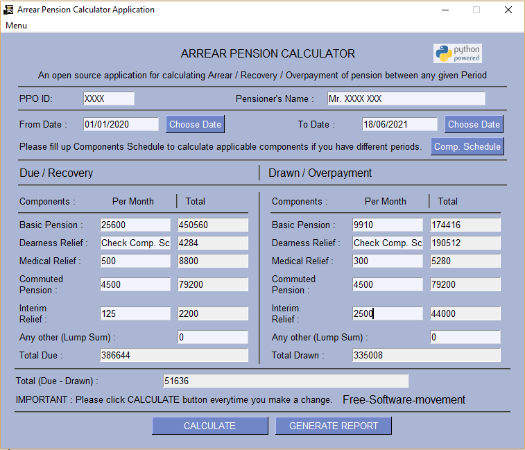 Arrear_Pension_Calculator