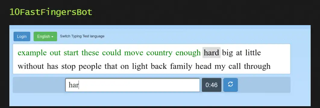 Download web tool or web app 10FastFingersBot