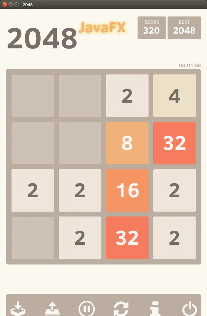 دانلود ابزار وب یا برنامه وب 2048 بازی