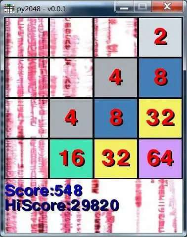 Download web tool or web app 2048 Python , AI , 1 or 2 players to run in Windows online over Linux online