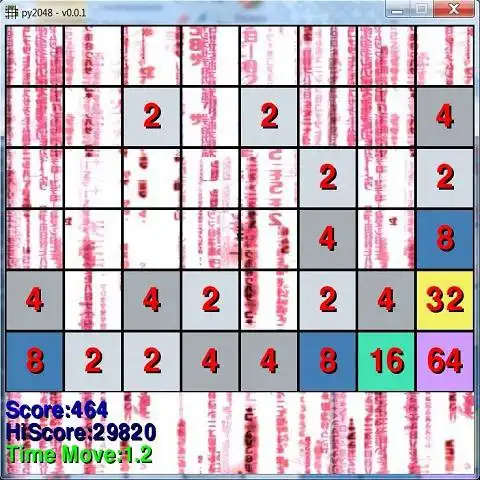 Baixe a ferramenta da web ou o aplicativo da web 2048 Python, AI, 1 ou 2 players para rodar no Windows online sobre Linux online