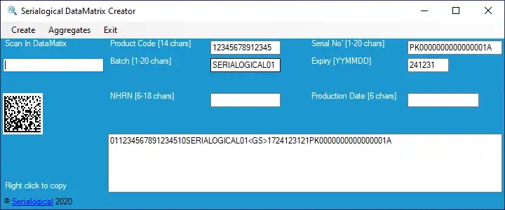 Mag-download ng web tool o web app 2DFMDBarcodeCreator