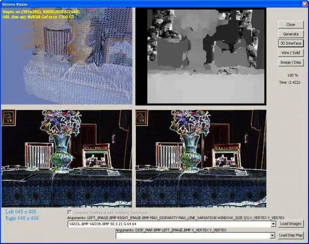 Mag-download ng web tool o web app 3D Reconstruction gamit ang Stereo Vision para tumakbo sa Windows online sa Linux online