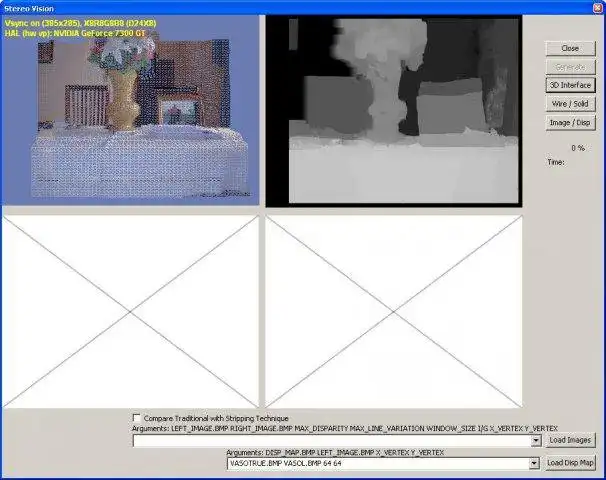 Scarica lo strumento Web o l'app Web Ricostruzione 3D utilizzando Stereo Vision per l'esecuzione in Windows online su Linux online