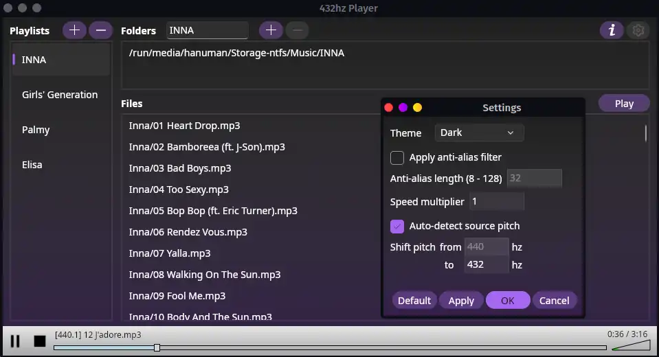 ดาวน์โหลดเครื่องมือเว็บหรือเว็บแอป 432Hz Player