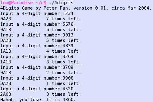 Téléchargez l'outil Web ou l'application Web 4digits Puzzle Game pour fonctionner sous Windows en ligne sur Linux en ligne