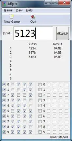 Téléchargez l'outil Web ou l'application Web 4digits Puzzle Game pour fonctionner sous Windows en ligne sur Linux en ligne