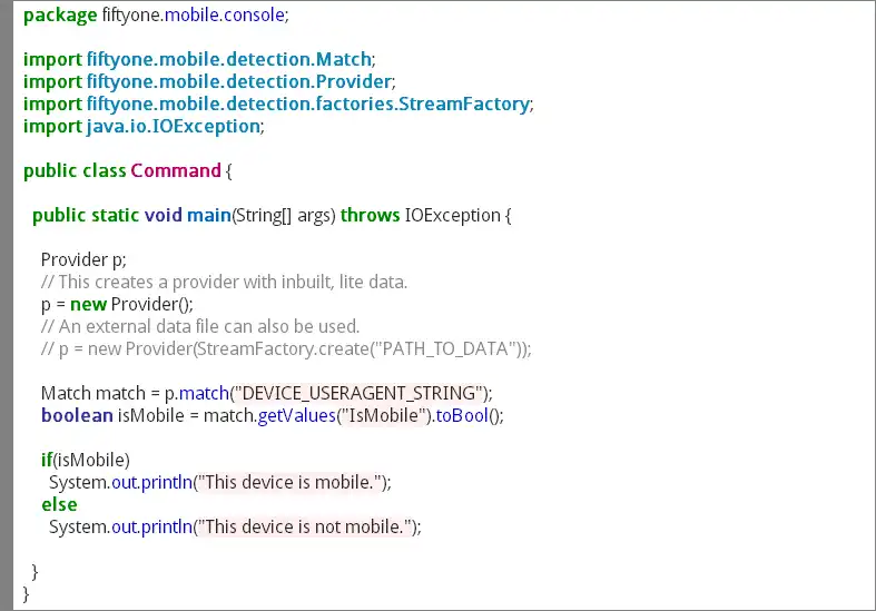 Download web tool or web app 51Degrees-Java