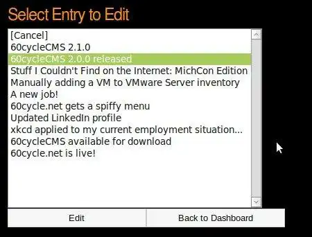Download web tool or web app 60cycleCMS