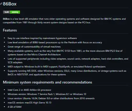 Download web tool or web app 86Box