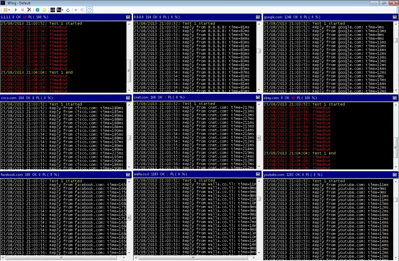 Download web tool or web app 9Ping
