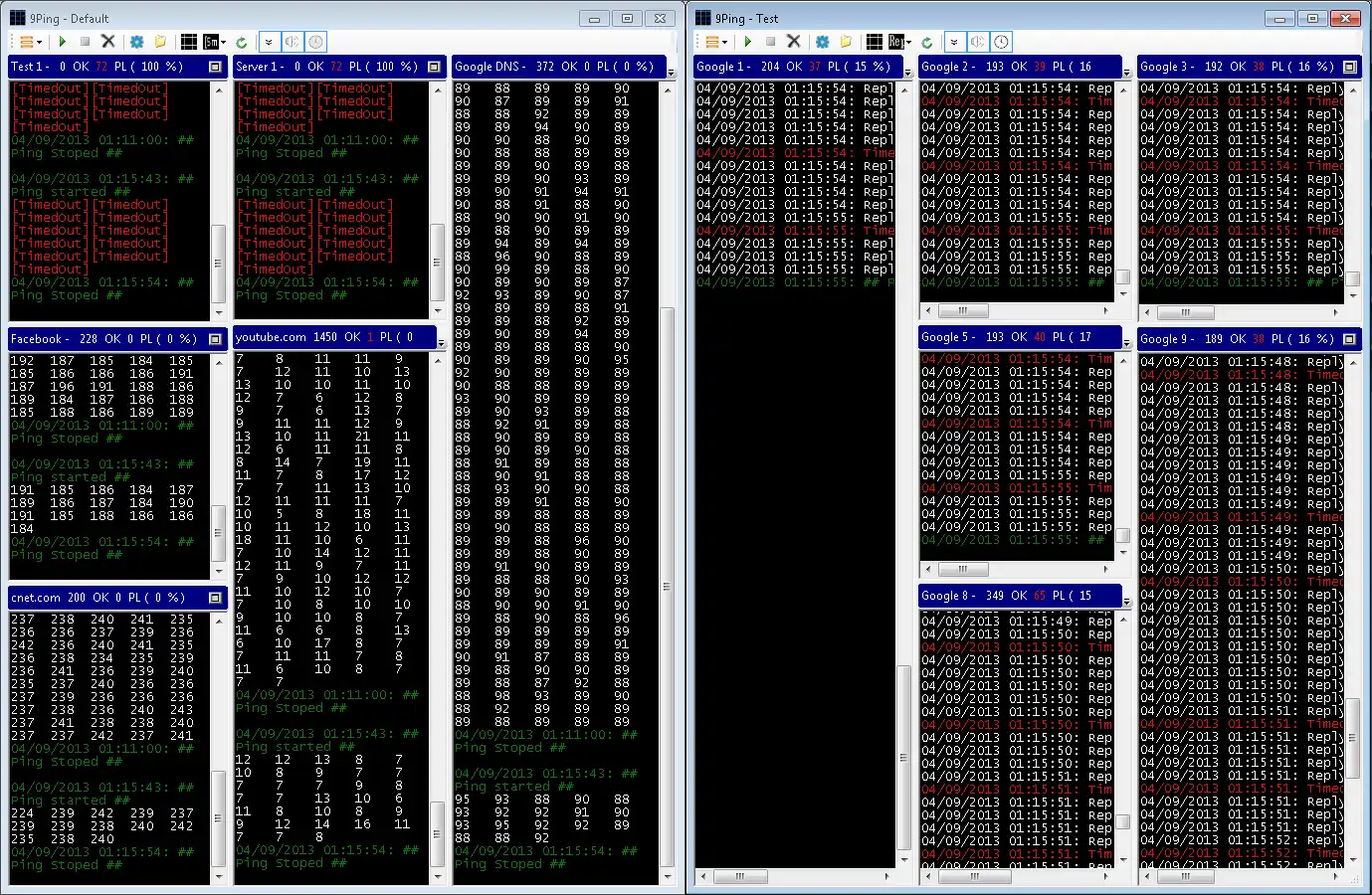 Download web tool or web app 9Ping