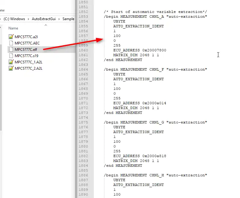 Unduh alat web atau aplikasi web A2L Build for MCD - AutoExtractGui