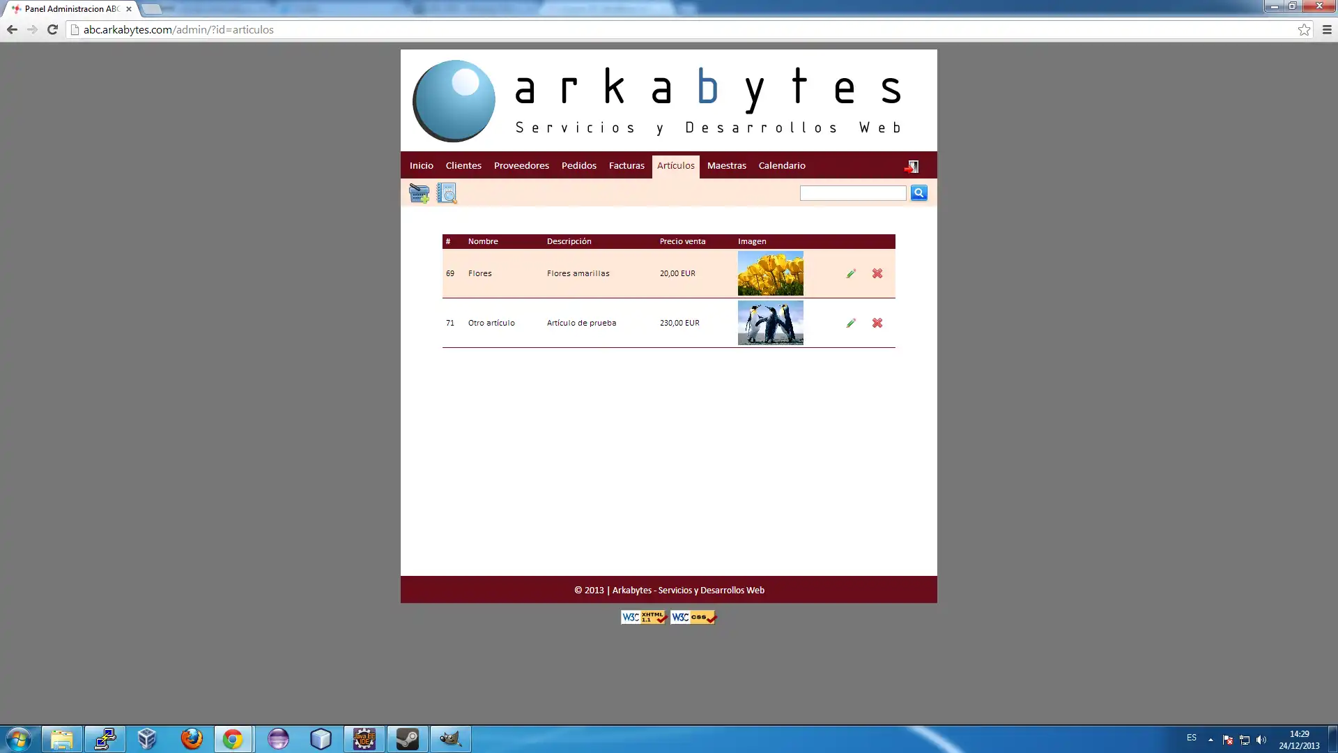 Download web tool or web app ABC ERP