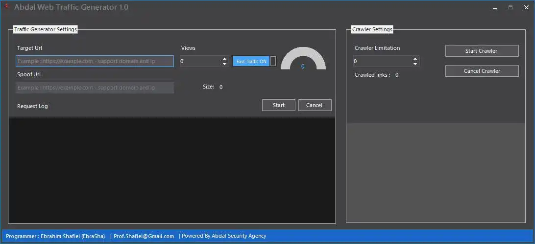 Download web tool or web app  Abdal Web Traffic Generator