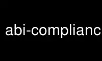 Run abi-compliance-checker in OnWorks free hosting provider over Ubuntu Online, Fedora Online, Windows online emulator or MAC OS online emulator