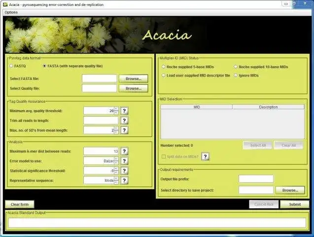 Download web tool or web app Acacia