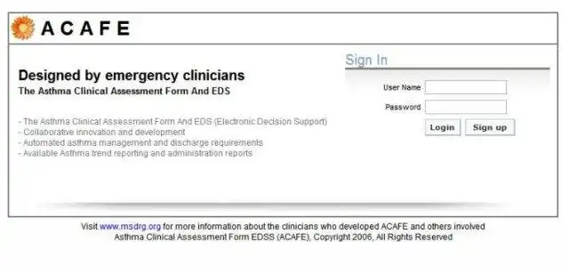 Download web tool or web app ACAFE-clinical decision support EMR