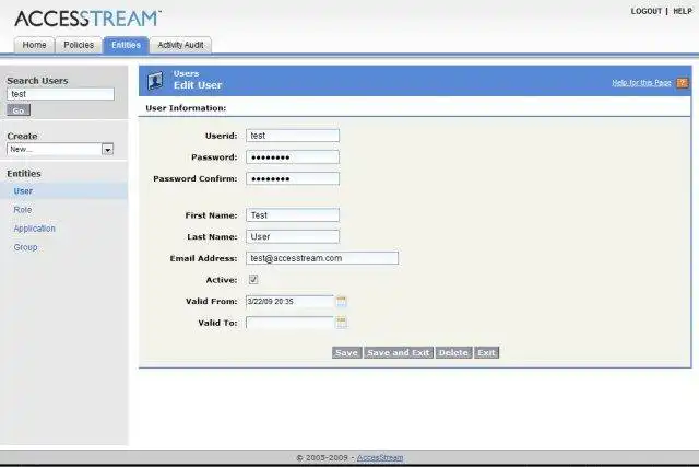 Download web tool or web app AccesStream