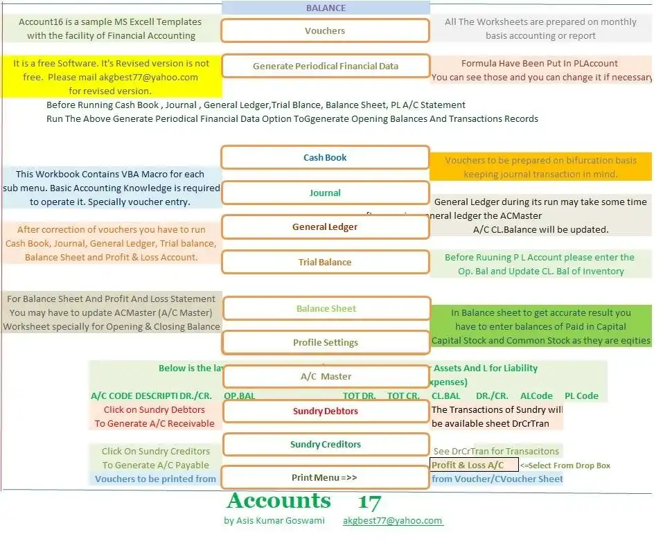 Web aracını veya web uygulamasını indirin Accouting Excel