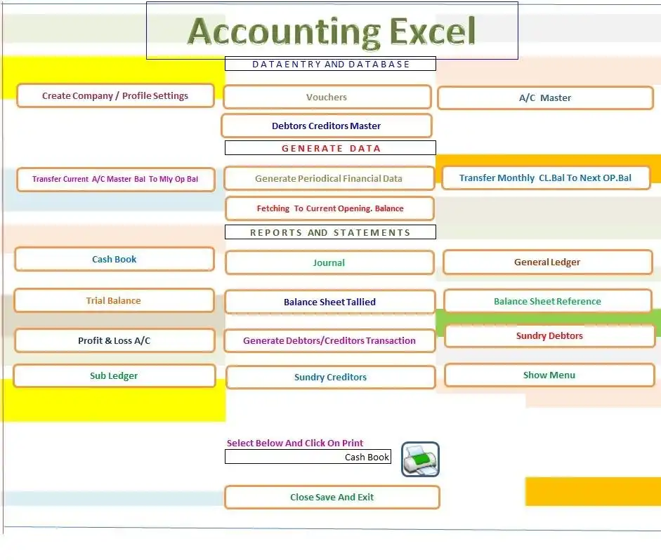 Unduh alat web atau aplikasi web Akuntansi Excel