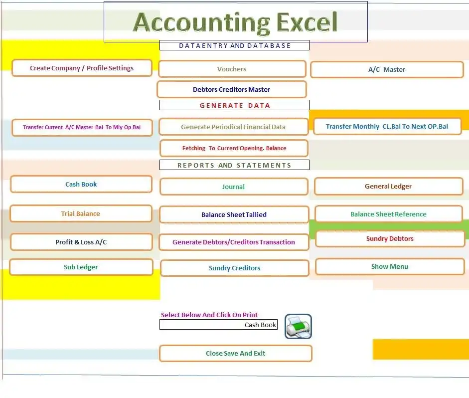 Pobierz narzędzie internetowe lub aplikację internetową Accouting Excel