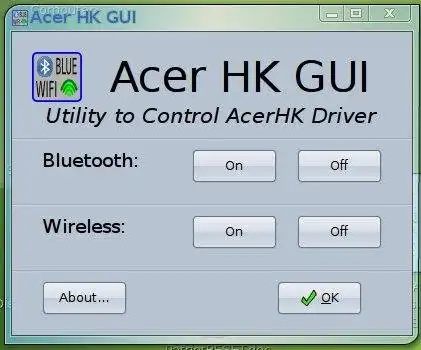 ওয়েব টুল বা ওয়েব অ্যাপ AcerHK GUI ডাউনলোড করুন