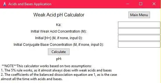 Download web tool or web app Acids and Bases Application