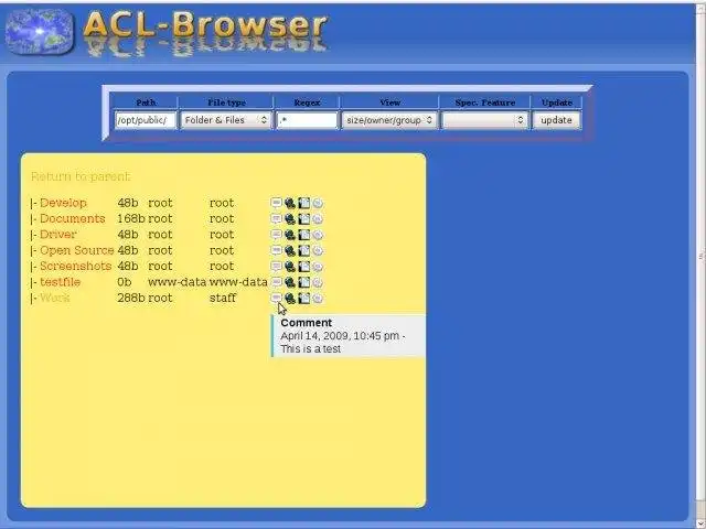 Download web tool or web app ACL-Browser