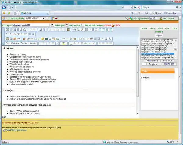 Download webtool of webapp ACMS - CMS met LiveUpdate