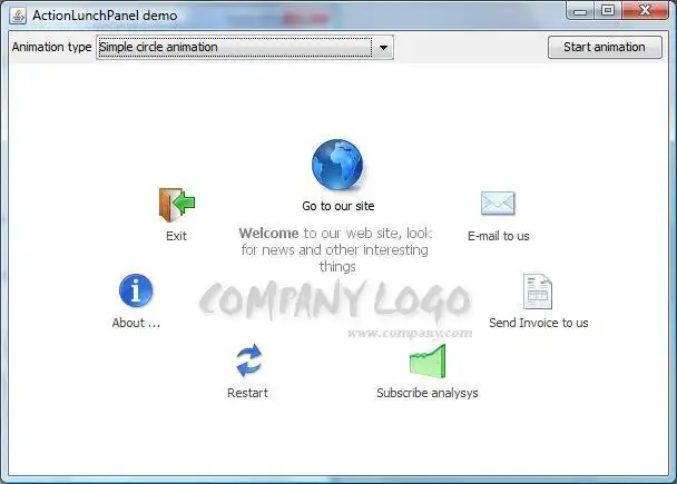 Download web tool or web app ActionLaunchPanel