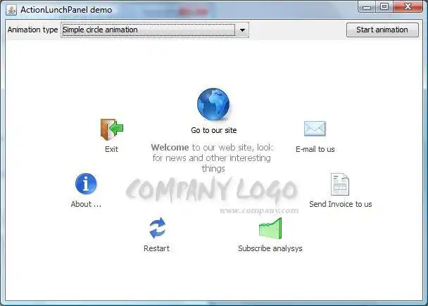 ওয়েব টুল বা ওয়েব অ্যাপ ActionLaunchPanel ডাউনলোড করুন