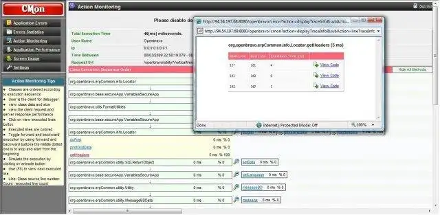 Download web tool or web app Action Monitor  Exception Manager