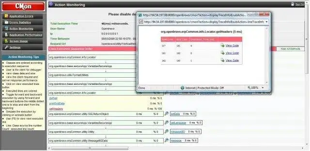 Download webtool of webapp Action Monitor Exception Manager