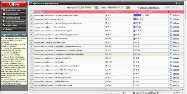 Download webtool of webapp Action Monitor Exception Manager