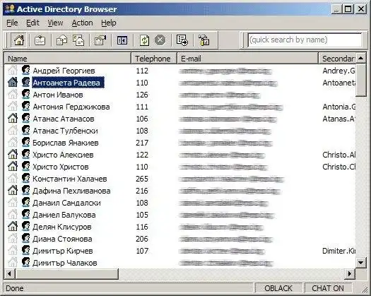 Descărcați instrumentul web sau aplicația web Active Directory Browser