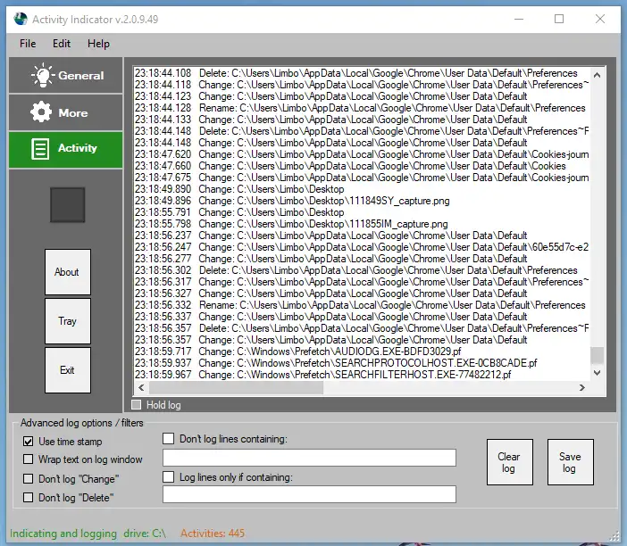 Download web tool or web app Activity Indicator