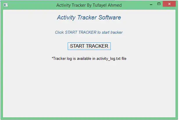 Download web tool or web app Activity Tracker