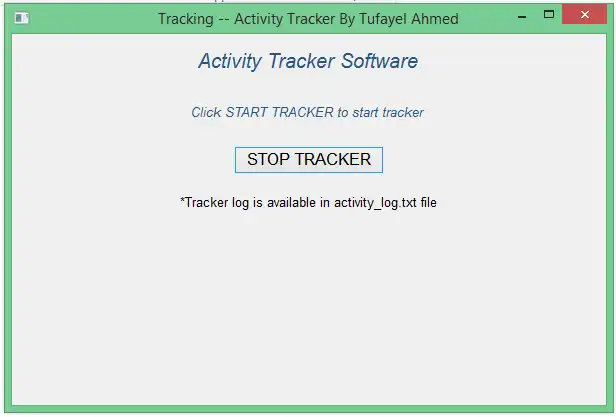 Download web tool or web app Activity Tracker