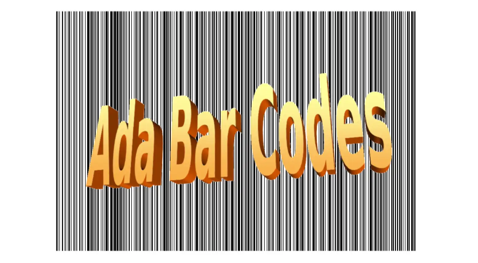 Download web tool or web app Ada Bar Codes