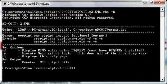 Download web tool or web app AD-COIT (Computer Object Inventory Tool)