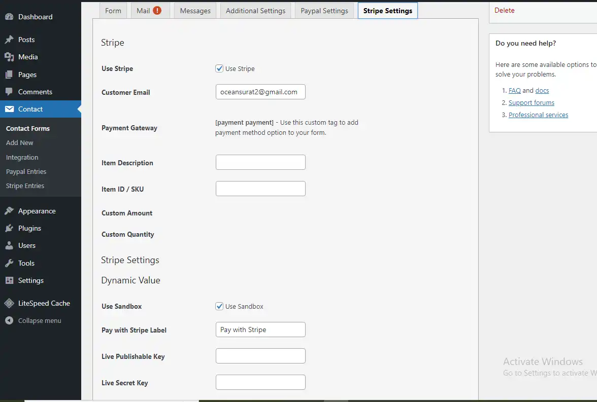 Download webtool of webapp Addon Stripe met contactformulier 7