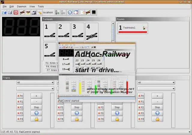 ดาวน์โหลดเครื่องมือเว็บหรือเว็บแอป AdHoc-Railway เพื่อทำงานใน Windows ออนไลน์ผ่าน Linux ออนไลน์